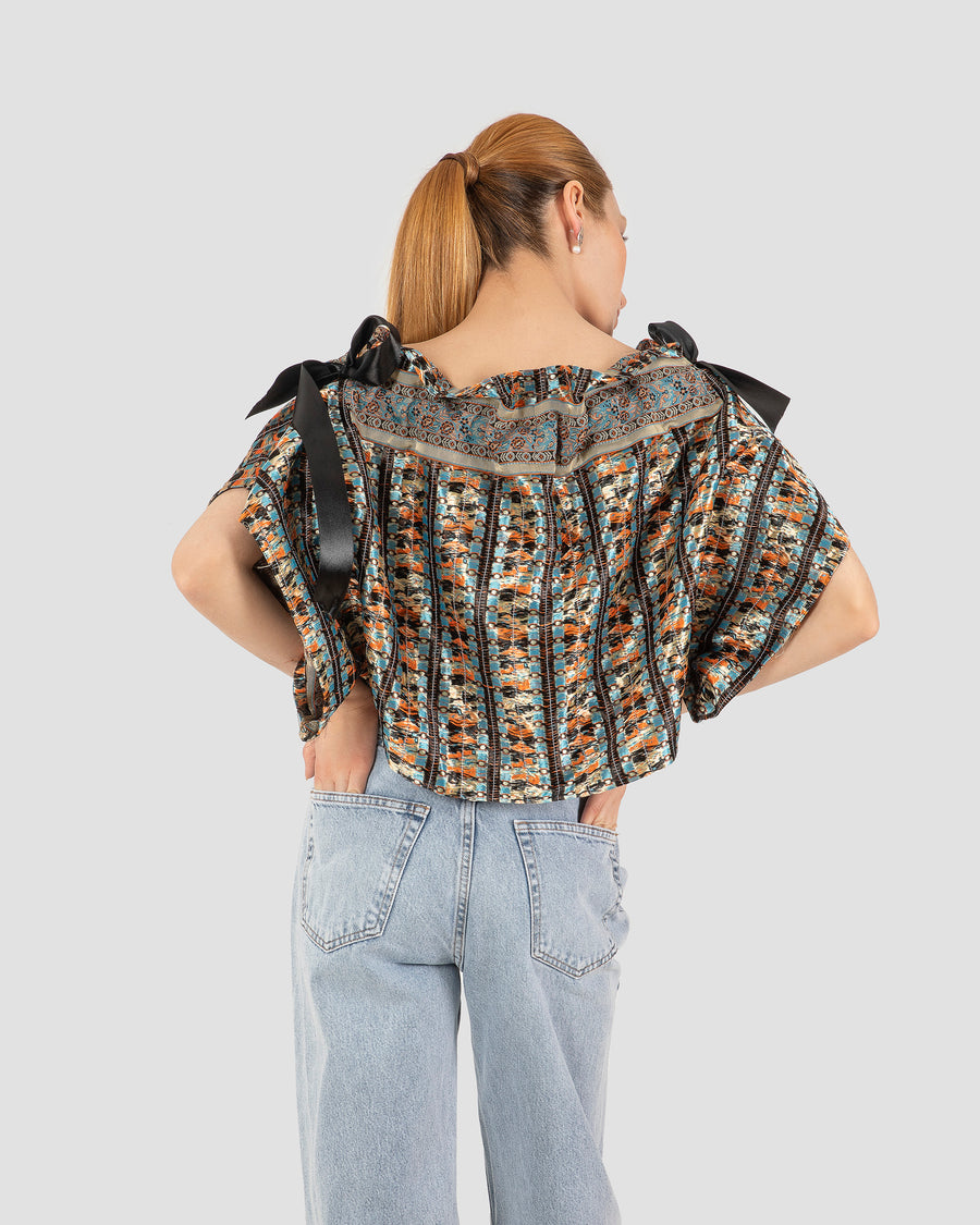 Inverted Paisley Chevelle Blouse