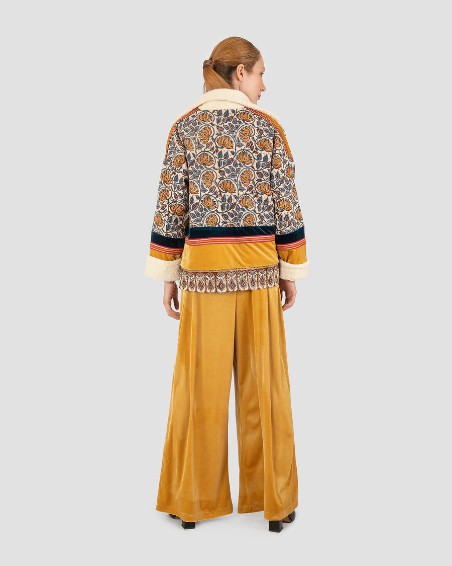 Marigold Velvet Pants