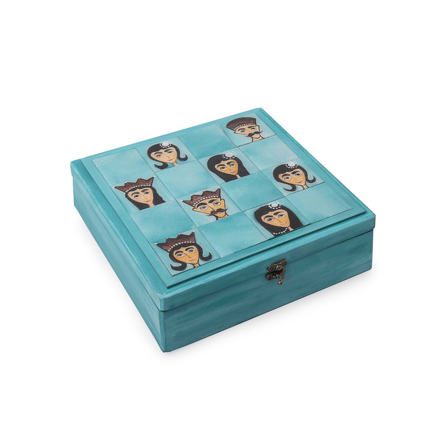 Teal Hand Painted  Box