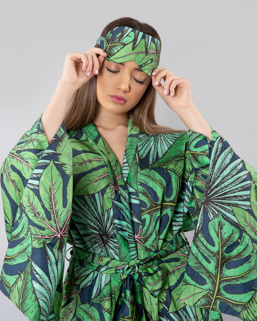 Forest Robe With Eye Mask