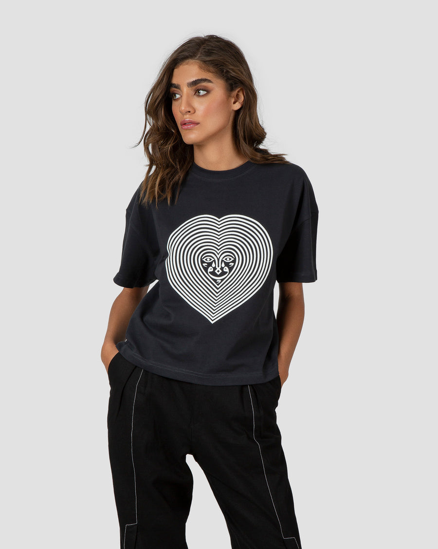 Big Heart Charcoal T-shirt