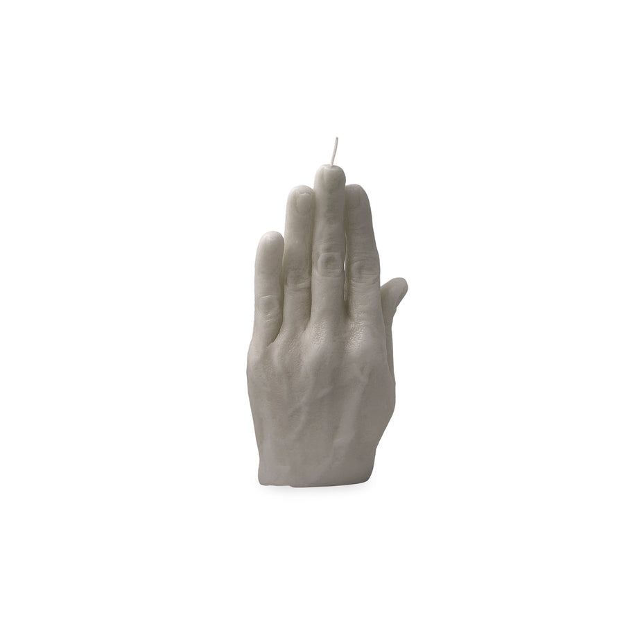 Gray Palm Candle